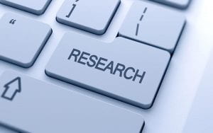 Keyboard key that says 'research'